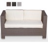 Sofa de una plaza ratan con cojin SITGES