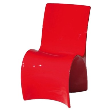 Silla de diseño roja Ibi