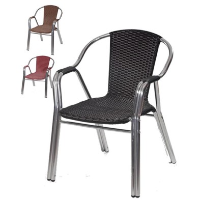 Sillón de bar para terraza trenzado PILAS HOUSTON DELUXE