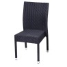 Silla de aluminio con rattan MR104 java
