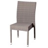 Silla de aluminio con rattan MR104 java