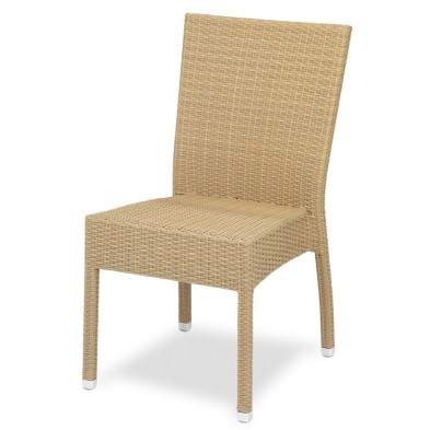 Silla de aluminio para holetes con ratán - MARBELLA