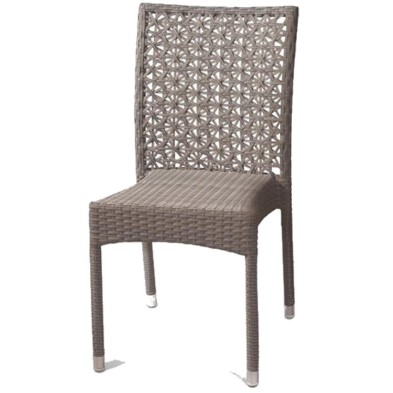 Silla ratan de terraza y aluminio - PORTMANY