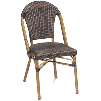 Silla de Terraza MERCADAL Aluminio y rattan