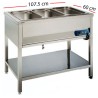 Mesa con Baño María 107.5 L- 3GN 1/1- BMSR-311