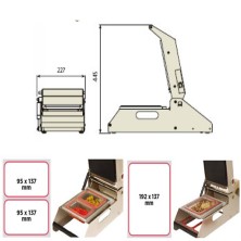 Termoselladora de Barquetas 15 cm 450 W- TSB-150