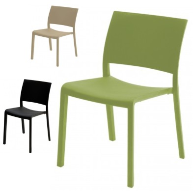 Silla de bar MADRID de polipropileno