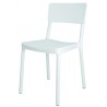 Silla de bar blanca de polipropileno