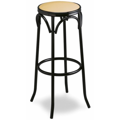 Taburete de barra MR505 asiento tapizado con un aro