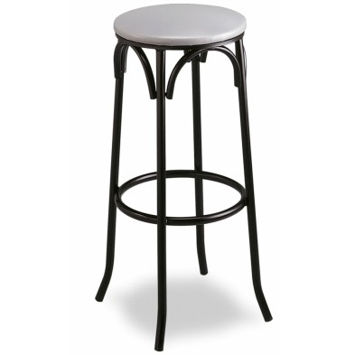 Taburete de barra MR505 asiento tapizado con un aro