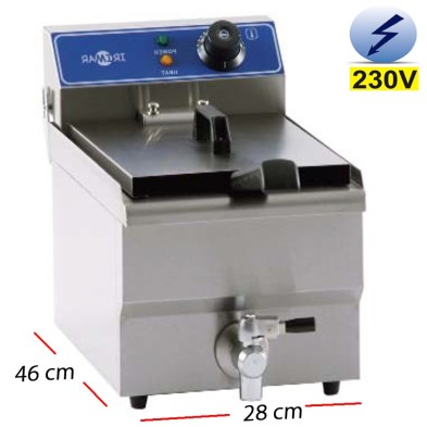 Freidora con GRIFO Electrica Bar  6L.  4Kw.