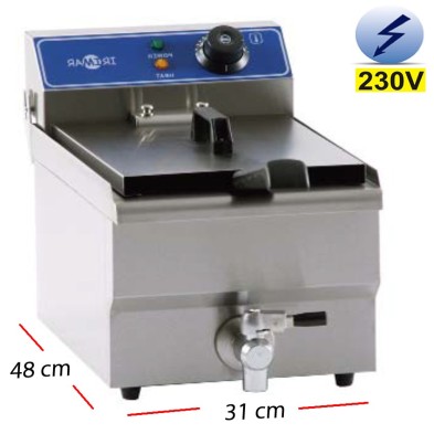 Freidora con GRIFO Electrica Bar  6L.  4Kw.