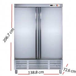 Armario frío 1 puerta Inox 468 W- ARCH-601
