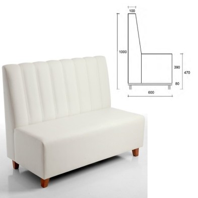 Bancos para restaurantes Tapizado- Madera- 37-Avalon