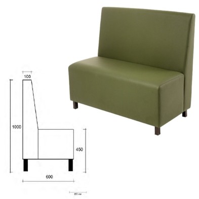 Sofas para restaurantes Tapizado- Madera- 37-Jazz