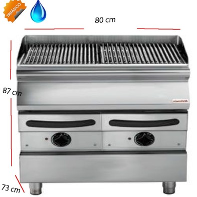 Barbacoas eléctrica de agua -Parrilla inclinada 40 x73 cm- SV 74 GRACQE