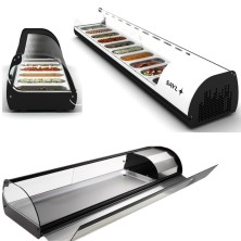 Vitrina de tapas fría desde 4 GN 1/3x40- 108.5x39.5 cm- V4E