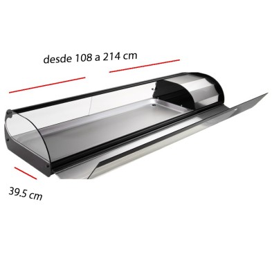 Vitrina de tapas fría desde 4 a 8 platos