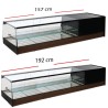 Vitrina DOBLE para platos y cristal recto 120 cm VIR-iE