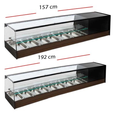 Vitrina Doble de frío Cristal Plano 08-R-4iE+