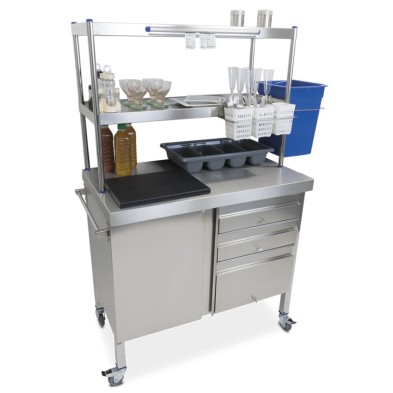 Mesa auxiliar de acero 100 x 60 cm - 06-075240