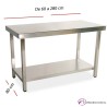 Mesa de trabajo estante fondo 80 cm- Largo de 60  a 280 cm.