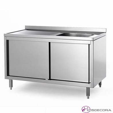 Fregadero con puertas de 80 a 100 cm x 50 cm - 1 Cubeta