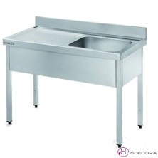 Fregadero inoxidable 120 x 55 cm- 1 Cubeta