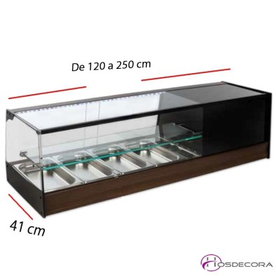 Vitrina Doble de frío Cristal Plano 08-R-4iE+