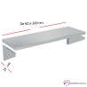 Estante liso de pared fondo 250 cm- Largo de 60 a 200 cm.
