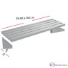 Estante perforado de pared fondo 25 cm- Largo de 60 a 200 cm.