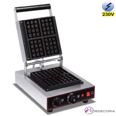 Gofrera Eléctrica Doble redonda 50 x 36 - 2000 W.