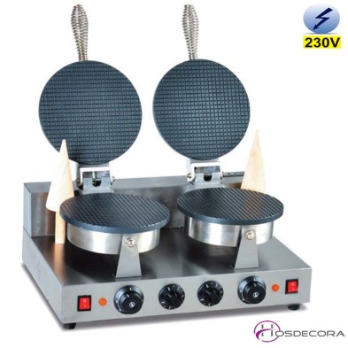 Máquina de Barquillos Simple 25 x 36 cm- 1000 W.