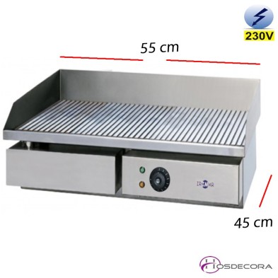 Plancha Electrica Ranurada 550x450 - 8 mm espesor