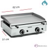 Plancha de hostelería a gas GGP-15.6