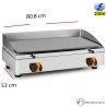 Plancha Electrica restaurante acero 808x530-15mm espesor