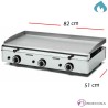 Plancha Profesional a Gas Acero Inox 820x510-15mm- FUGGP15.8