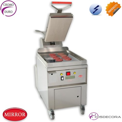 Plancha de asar a doble cara 52.5x92 - 10 Kw.