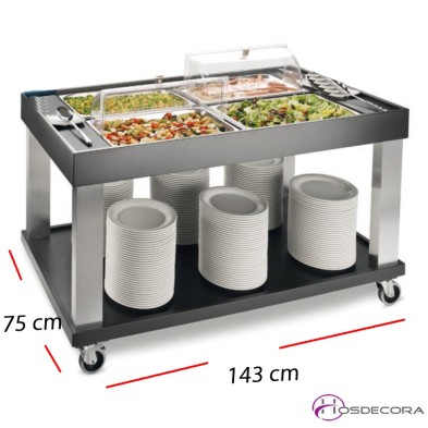 Carro Buffet de Madera 19-P90490