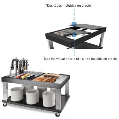 Carro Buffet de Madera 19-P90490