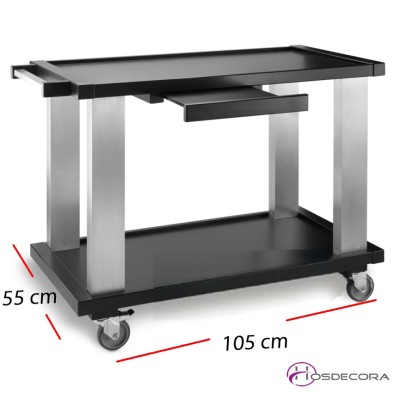 Mesa servicio para buffet con ruedas 19-P80220