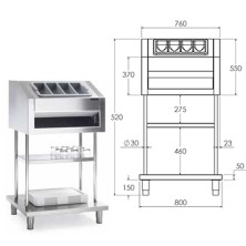 Dispensador Cubiertos-Bandejas 02-S1000001