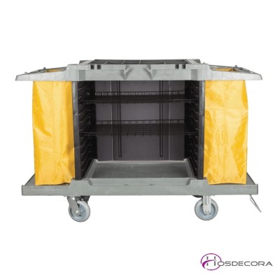 Carrito de limpieza con dos bolsas