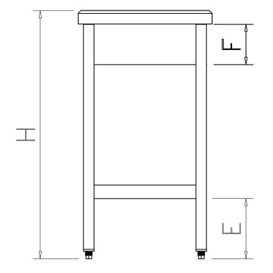 Tajo de corte de fibra 40 x 40 -45.5 kg
