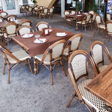 Silla de Terraza ESPORLES Aluminio Pintado y Textilene