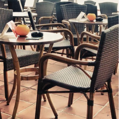 Sillón para terraza trenzado ZUBIA
