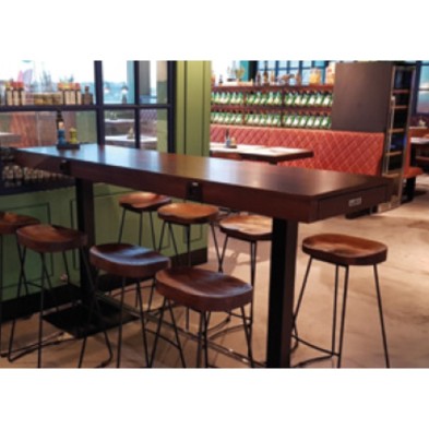 Taburete americano Ruesga asiento madera