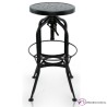 Taburete Retro de metal regulable - MIENGO
