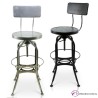 Taburete con Respaldo de metal regulable - POLAN