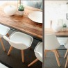 Mesa y sillas nordicas de madera LAUKI